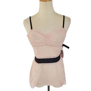 Triumph Helena Christensen Pink Lingerie Bodysuit NWT